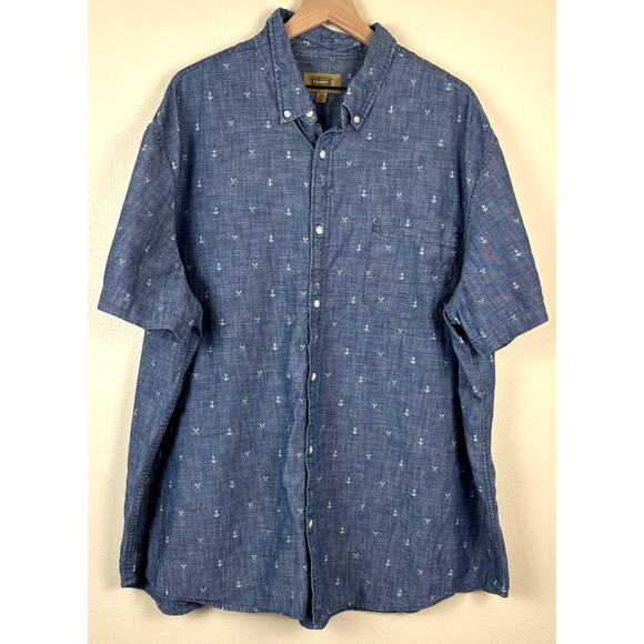 The Foundry Supply Co. Other - The Foundry Men's Short Sleeve Button Up Shirt Size 3XL